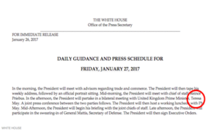 22 'Rediculous' Typos From Trump's White House, From 'Attaker' to