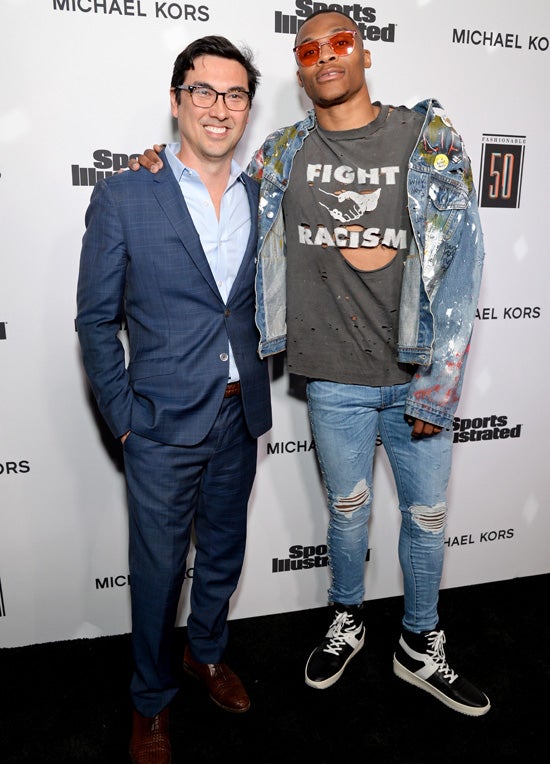 Chris Stone and Russell Westbrook Sports Illustrated 2017 Fashionable 50 Celebration Chris Stone and Russell Westbrook Sports Illustrated 2017 Fashionable 50 Celebration