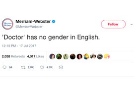 Merriam-Webster Shuts Down ‘Doctor Who’ Sexist Trolls With Epic Tweet