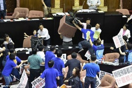 Watch Taiwan Parliament Devolve Into a Fight Club (Video)