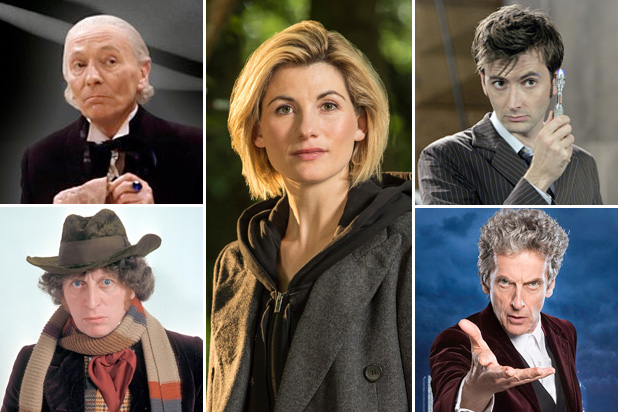 doctor who tom baker jodie whittaker david tennat peter capaldi william hartnell