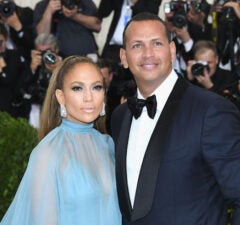 Alex Rodriguez with fiancee Jennifer Lopez