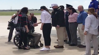 Twitter Can Calm Down: Melania Trump Trades Heels for Sneakers Ahead of Texas Flood Tour