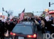 daily caller plow through liberal protesters
