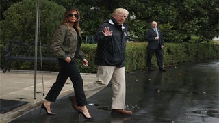 Twitter Pumped Up About Melania Trump’s 4-Inch Heels for Texas Flood Tour