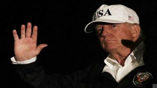 Trump Says ‘My Hands Are Too Big’ While Serving Hurricane Victims; Twitter Chuckles (Video)