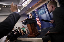 Sarah Huckabee Sanders Calls NFL Feud ‘Black and White’ Issue, Twitter Sees Red