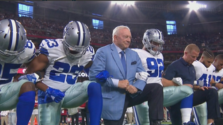 Jerry Jones, Dallas Cowboys Players Take Knee Before Monday Night Football