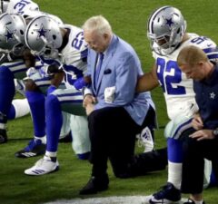 Jerry Jones Dallas Cowboys Take A Knee