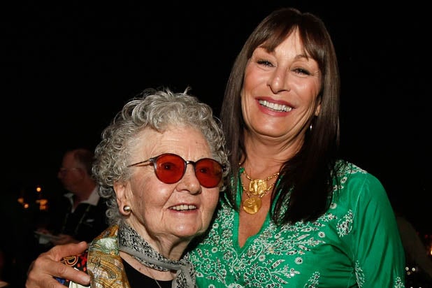 Lillian Ross and Angelica Huston