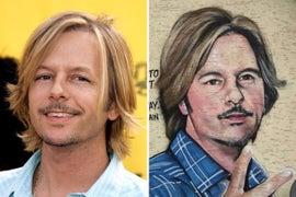 David Spade Finally Weighs in on Kurt Cobain Mural That Looks Just Like Him