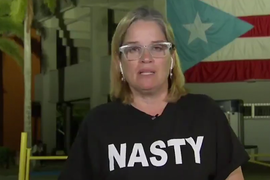 San Juan Mayor Carmen Yulin Cruz Trolls Trump by Wearing ‘Nasty’ T-Shirt During Univision Interview