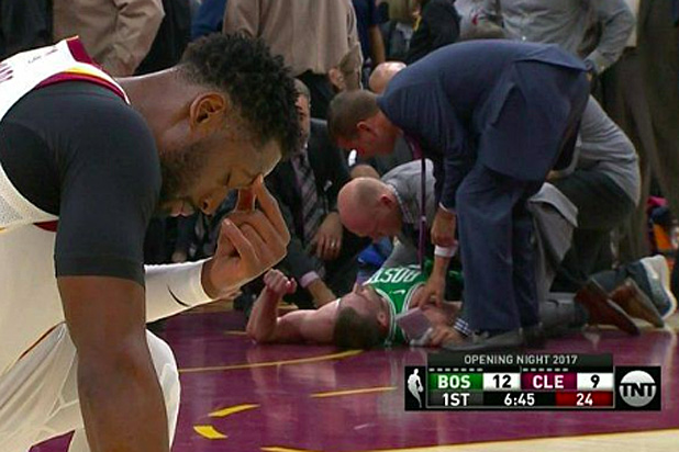 Boston Celtics star Gordon Hayward suffers gruesome left ankle injury