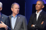 Bush and Obama at One America Concert