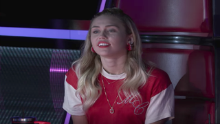 Miley Cyrus Interrupts ‘The Voice’ Singer’s Knockout-Round Performance (Exclusive Video)