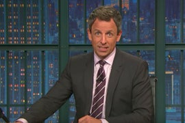 Seth Meyers Throws Eminem-Style Trump Gauntlet at His Fans (Video)