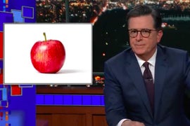 Colbert Fixes CNN’s ‘Apple’ Ad: ‘Orange You Ready to Im-Peach?’ (Video)