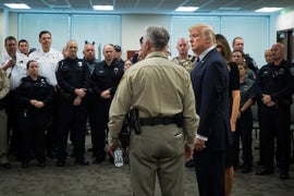 Trump Tries to Comfort Las Vegas, Avoid Gun Control Debate