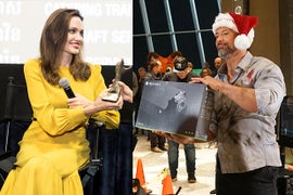 Party Report: Angelina Jolie and The Rock Contend With Notorious Jake and Logan Paul (Photos)