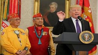 Trump Rehashes ‘Pocahontas’ Insult While Honoring Native American WWII Heroes