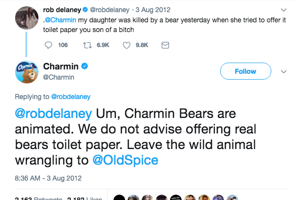 Charmin Twitter Rob Delaney