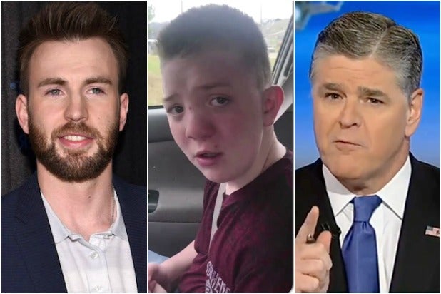 Chris Evans Keaton Jones Sean Hannity bullying