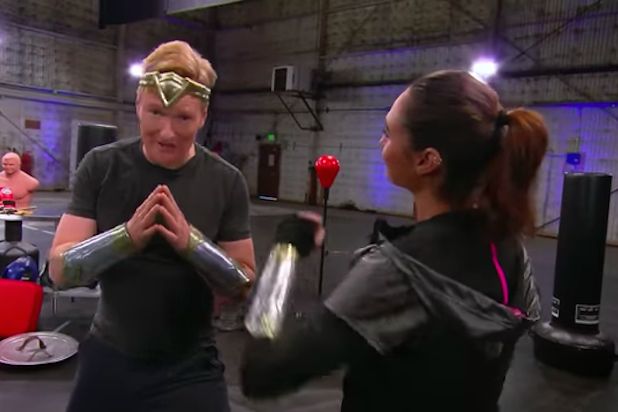 Conan OBrien Gal Gadot Conan OBrien Gal Gadot