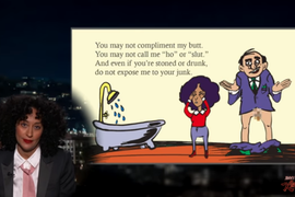 Kimmel Guest Host Tracee Ellis Ross Explains Sexual Harassment With Children’s Book (Video)