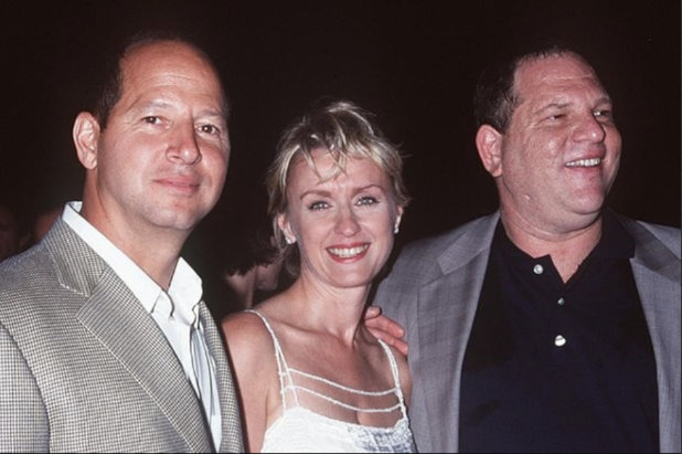 Talk Magazine founders Ron Galotti, Tina Brown and Harvey Weinstein and at the Statue of Liberty party (Getty Images)