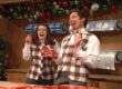 snl saturday night live james franco christmas gift wrapper bleeding everywhere