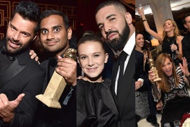 Inside Golden Globes After-Parties With Drake, Millie Bobby Brown, Elisabeth Moss (Photos)