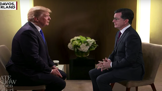 Stephen Colbert ‘Interviews’ Trump About ‘Damaged’ Presidency (Video)