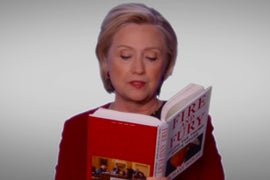 How James Corden Got Hillary Clinton to Do That ‘Fire and Fury’ Bit at the Grammys (Video)