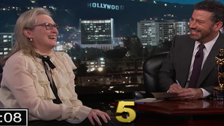 Meryl Streep Fails Jimmy Kimmel’s Oscar Quiz About Herself (Video)