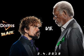 ‘Game of Thrones’ Star Peter Dinklage Stares Down Morgan Freeman in Super Bowl Ad (Video)