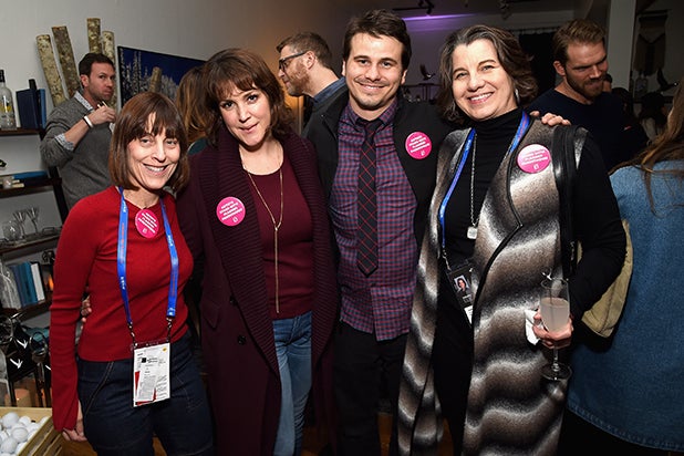 Caren Spruch, Melanie Lynskey, Jason Ritter and Dawn Laguens attend the "The Tale" After Party at Sundance Film Festival 201 Caren Spruch, Melanie Lynskey, Jason Ritter and Dawn Laguens attend the "The Tale" After Party at Sundance Film Festival 201