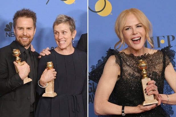 golden globes by numbers three billboards big little lies