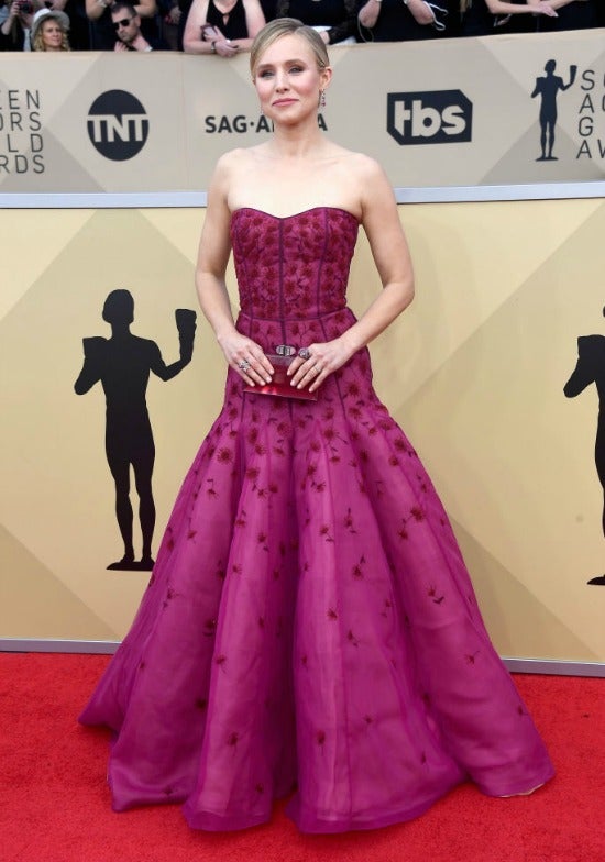 kristen bell sag awards red carpet kristen bell sag awards red carpet