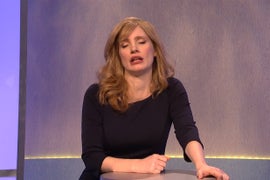‘SNL’: Jessica Chastain Hosts Trump-Inspired Game Show ‘What Even Matters Anymore?’ (Video)