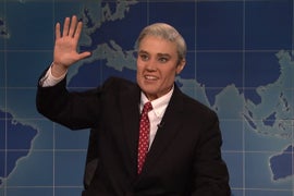 ‘SNL’: Watch Kate McKinnon Wear Crazy Facial Prosthetics to Play Robert Mueller on Weekend Update (Video)