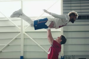 Eli Manning, Odell Beckham Jr in Super Bowl LII NFL ad