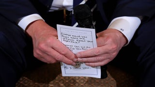 Trump Used Crib Sheet to Remind Him to Say ‘I Hear You’ in Meeting With Gun Violence Survivors