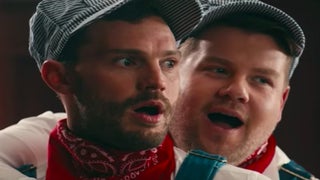 Jamie Dornan Is All-Aboard in James Corden’s Nerdy, Sexy ‘Fifty Shades’ Parody (Video)