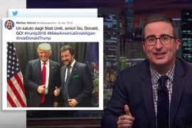 John Oliver Throws His Hat in the Ring to Become Italian Prime Minister (Video)