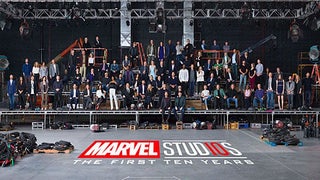 Marvel Stars and Filmmakers Assemble for Mega 10th Anniversary Photo (Video)