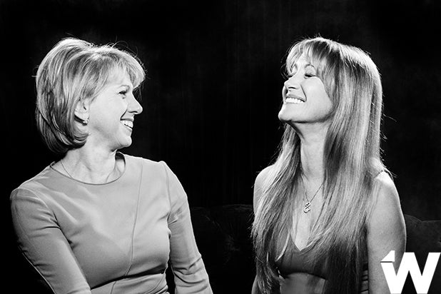 Sharon Waxman and Jane Seymour Sharon Waxman and Jane Seymour