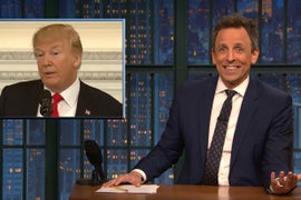 Seth Meyers Clowns Trump for Being a ‘Fake Tough Guy’ When Talking About Parkland Shooting (Video)