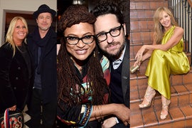 Oscars Party Report: Brad Pitt, J.J. Abrams and Allison Janney as a Winner in Waiting (Photos)