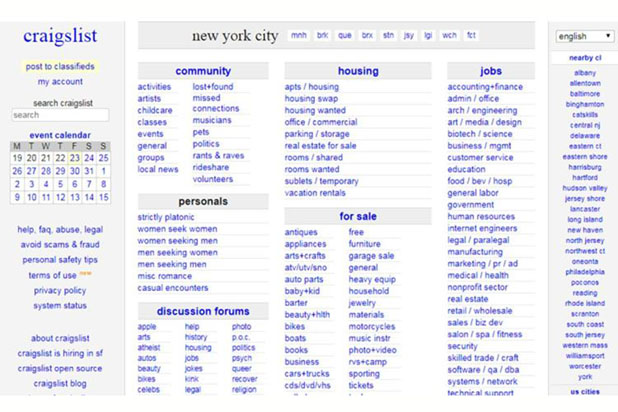 Craigslist Shutters Personals Section After Anti Sex Trafficking