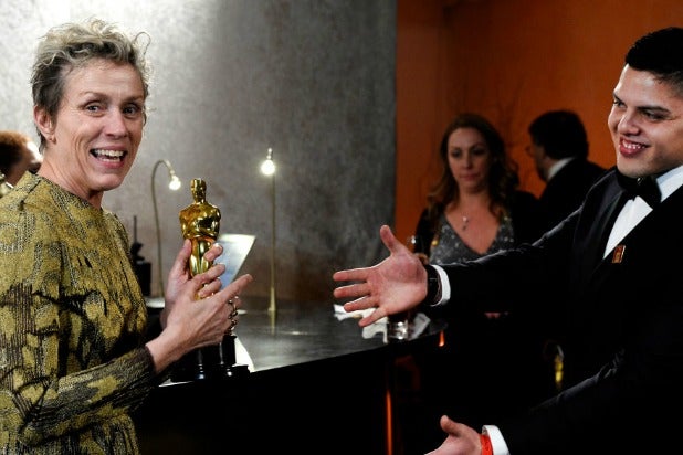 Frances McDormand Oscars Governors Ball 2018